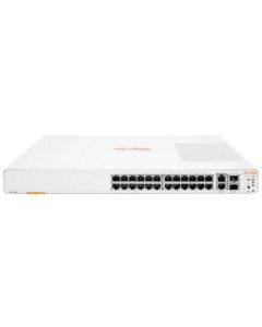JL806A Switch HP Aruba networks Instant On 24 portas RJ-45 10/100/1000, 2 portas SFP+ 10 GbE, 2 portas 10GBASE-T gerenciavel  empilhável