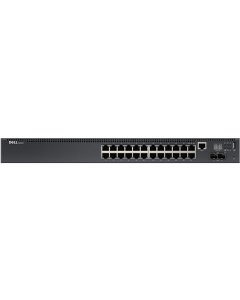 Dell Networking  switch N2024, 210-ABNV, 24 portas Gigabit Ethernet (10/100/1000)   + 2 Portas 10 GbE SFP+, empilhável, gerenciável, camada 2 e 3,IPv4 e IPv6, PoE +,QoS, VLANs, 172 Gbps, 1 x AC PSU