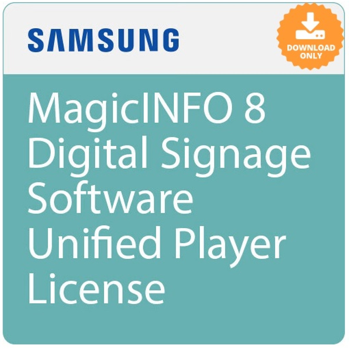 Licença de player unificado do software de sinalização digital Samsung MagicINFO 8 SBB-SS08NL1/ZA-0