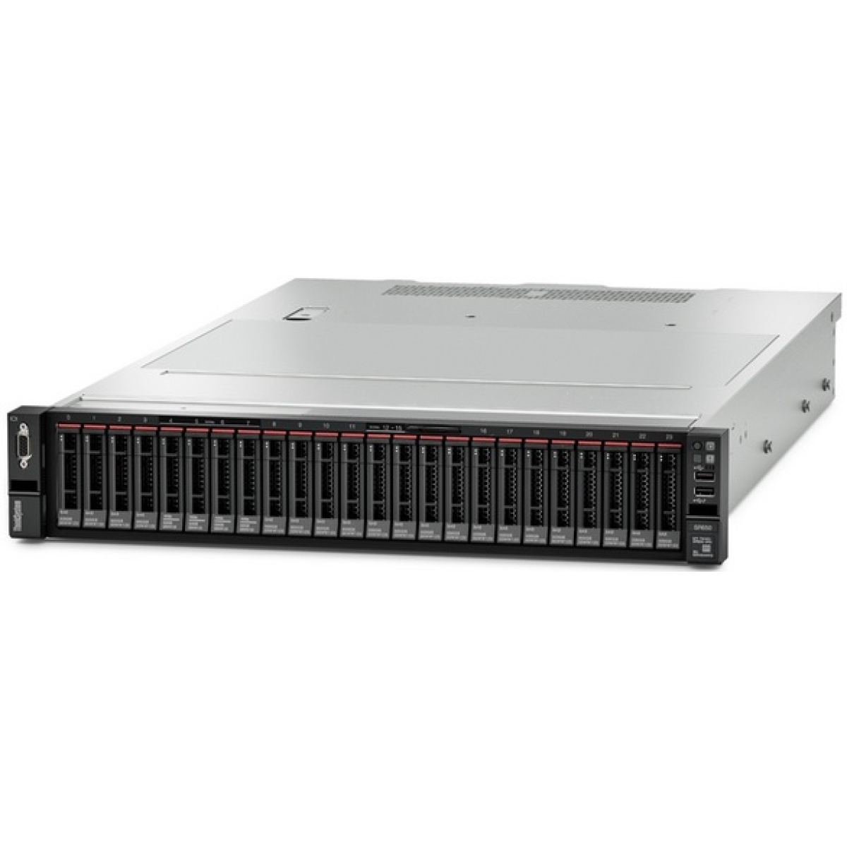 Servidor Lenovo sr650 thinksystem rack 2u 7Z73A089BR V2 XEON 4314 2.4GHZ 16C 1X32GB 3200MHZ 2X480GB SSD 2X750W-391