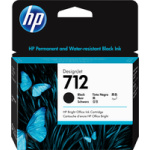 3WW89A HP Cartuchos de tinta 712 80 ml preto DesignJet, pacote com 2-0