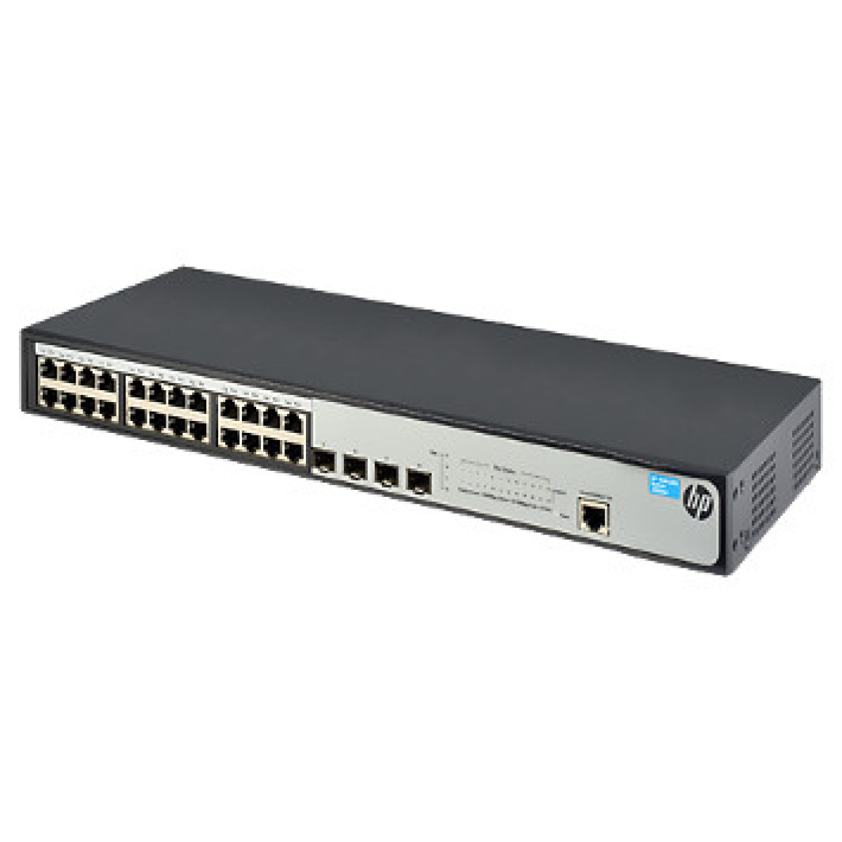 Switch HP 1920-24G + 4 SFP 1000 24 portas 10/100/1000 + 4 SFP , JG924A , de camada 3 Spanning Tree: STP, RSTP e MSTP, SNMP v1, v2 e v3, controle de segurança granular para listas de controle de acesso, QOS, suporte a Jumbo Frame-0