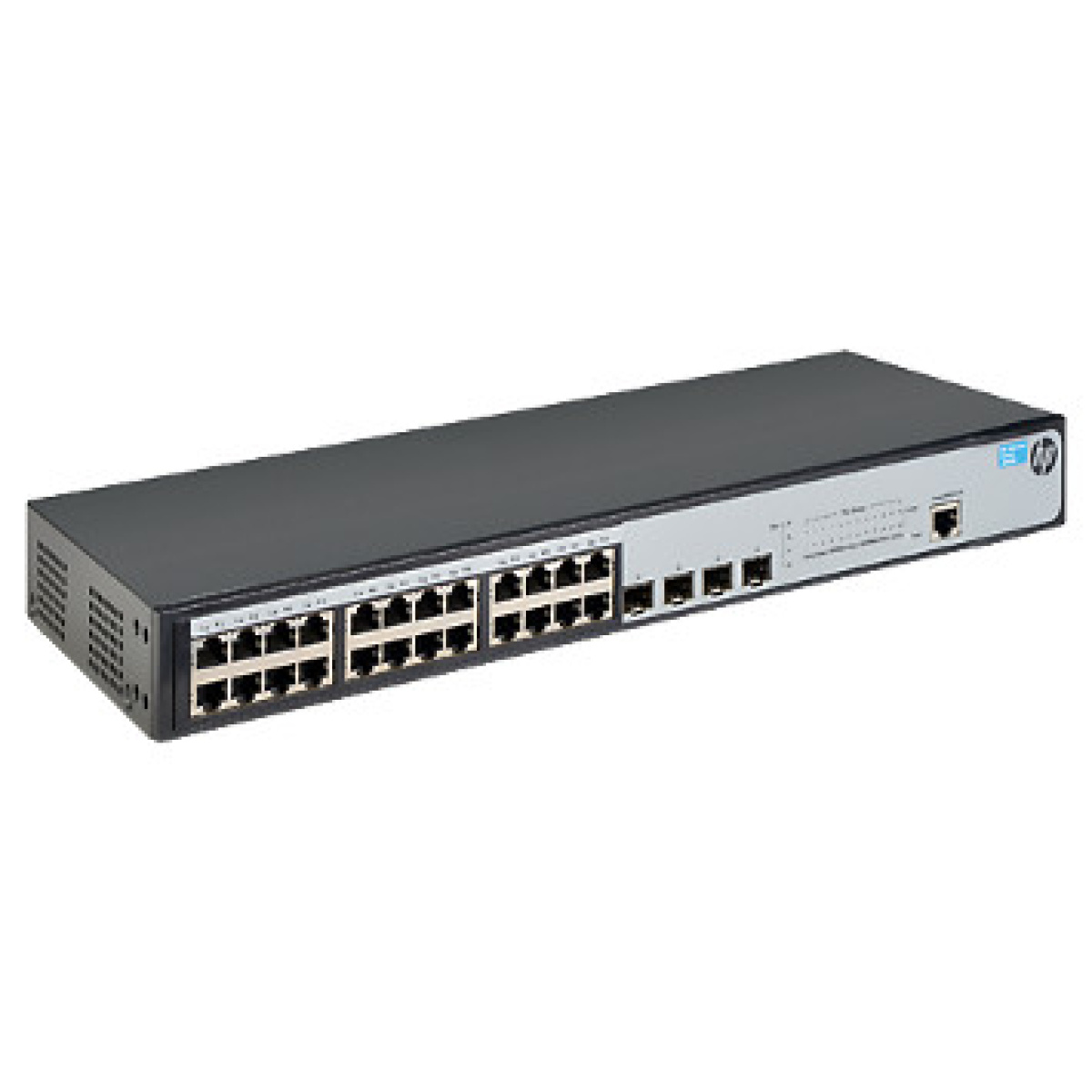 Switch HP 1920-24G + 4 SFP 1000 24 portas 10/100/1000 + 4 SFP , JG924A , de camada 3 Spanning Tree: STP, RSTP e MSTP, SNMP v1, v2 e v3, controle de segurança granular para listas de controle de acesso, QOS, suporte a Jumbo Frame-560