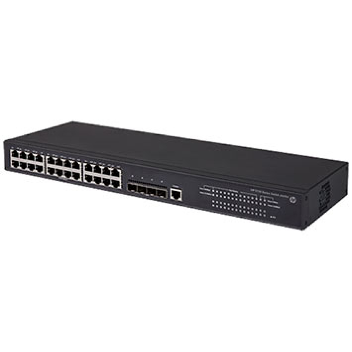 Switch HP arruba 5130-24G 4 SFP+ 24 10/100/1000 4-SFP+, JG976A, Empilhável, Gerenciável, Spanning Tree: STP, RSTP, SNMP v1, v2 , QOS, suporte a Jumbo Frame ,roteamento estático de camada 3 IPv4 e IPv6,Link aggregation,Route maps,Dispõe de protocolo de ro-0