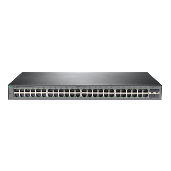Switch hpe JL382A 1920S-48G-4SFP OfficeConnect 1920S 48G 4SFP 48 portas 10/100/1000 RJ-45 4 portas SFP, gerenciável, não porta stack, sim porta uplink,1u, não ranhura sfp partilhada, camada 3, Cabo de par trançado, Fibra óptica -0