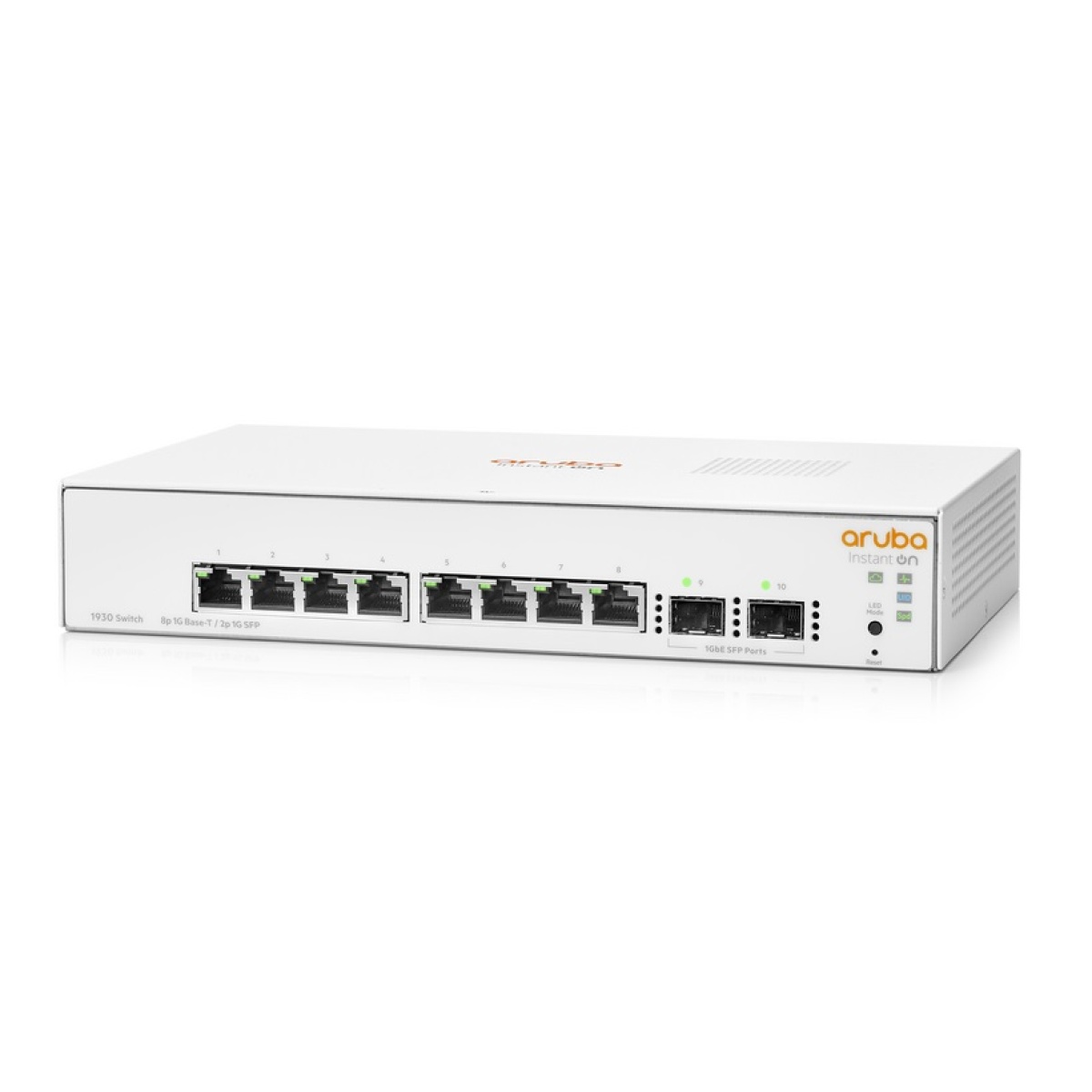 JL681A switch 8 portas gigabit hp ARUBA INSTANT ON 1930 8G 2SFP PoE+ 124W up link Gerenciado camada 3 modular -576
