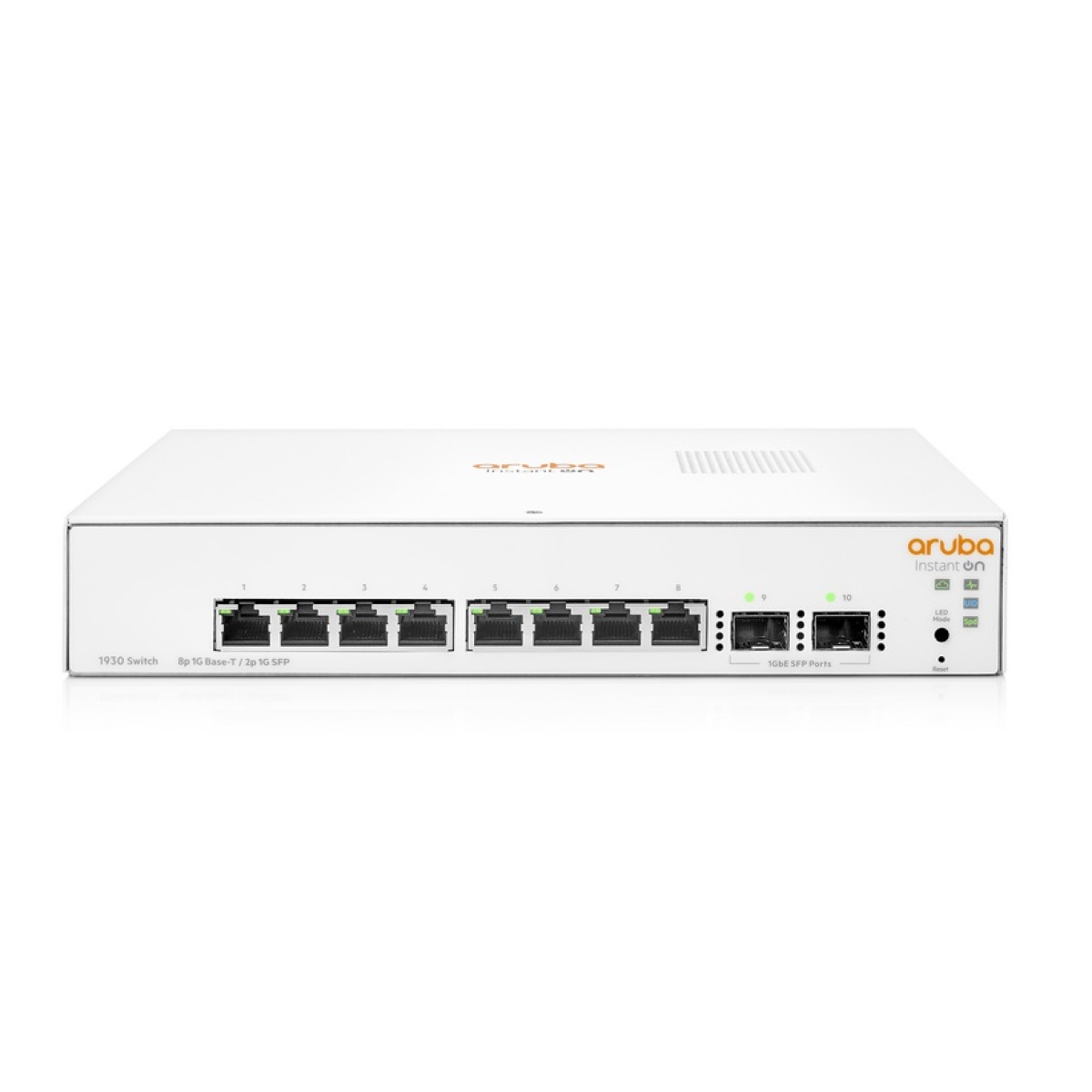 JL681A switch 8 portas gigabit hp ARUBA INSTANT ON 1930 8G 2SFP PoE+ 124W up link Gerenciado camada 3 modular -577