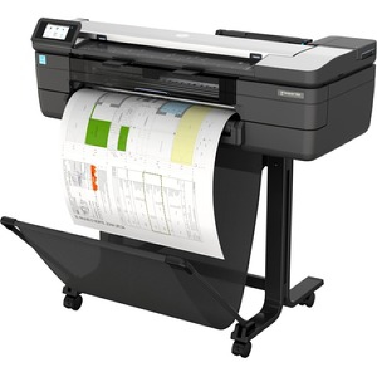 Impressora plotter HP T830 F9A28D designjet multifuncional 24 polegadas-0