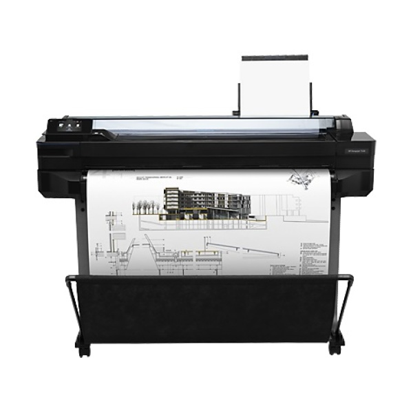 Plotter HP Designjet T520 ePrinter series 36 polegadas, 914 mm, Ecrã Táctil, Até 2400 x 1200 dpi otimizados, Alimentação por folha e rolo, bandeja de entrada e mídia, cortador, ePrint & Share, Fast Ethernet, USB 2.0, Wi-Fi, cor 25,6 m²/h ,CQ893A,ePrint & -0