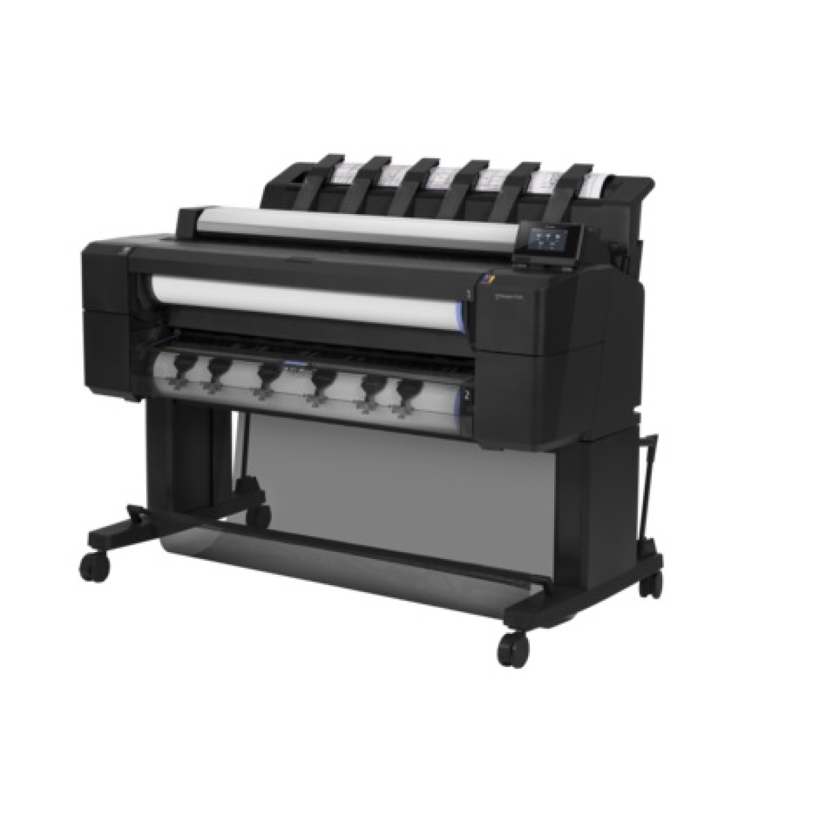 Plotter Multifuncional HP DesignJet série T2530, 36" polegadas, 914 mm ,Imprime,digitaliza,copia, Gigabit Ethernet, Até 2400 x 1200 dpi otimizados, 6 cartuchos, 2 alimentações auto rolo papel frontal,folha solta, pen drive, ePrint,L2Y26A ,Cor: Até 2400 -427
