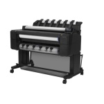 Plotter Multifuncional HP DesignJet série T2530, 36" polegadas, 914 mm ,Imprime,digitaliza,copia, Gigabit Ethernet, Até 2400 x 1200 dpi otimizados, 6 cartuchos, 2 alimentações auto rolo papel frontal,folha solta, pen drive, ePrint,L2Y26A ,Cor: Até 2400 -427