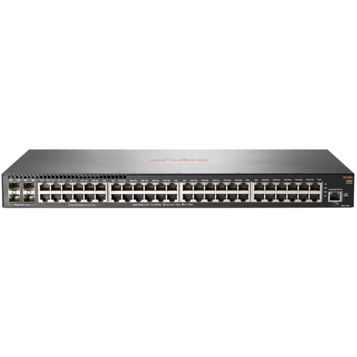 Switch Aruba hpe JL355A 2540 48G 48 Portas RJ-45 10/100/1000, 4 Portas SFP+ 1/10GbE, Sem PHY, 52 portas, camada 3, 176 Gbps, 1U, Gerenciável, Modular, Porta uplink-0