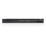 Dell Networking Switch N3024P 24 portas PoE+ 10/100/1000 Mbps + 2 portas Gigabit Combo e 2 portas 10G SFP+ Empilhavel ate 12 unid, camada 3,gerenciável, 30,8 watts em 24 portas, 212 Gbps, IPv4, IPv6, 210-ABOF,QoS,VLAN-0