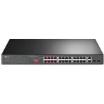 TP link Switch 24 Portas 10/100Mbps PoE+ 2 Portas Gigabit 250 W Não Gerenciável TL-SL1226P