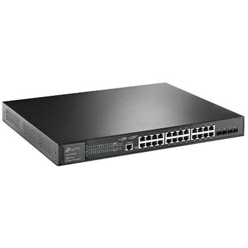 TP link switch 24 portas gigabit gerenciavel JetStream PoE+ 384 W 4 SFP 10G TL-SG3428XMP