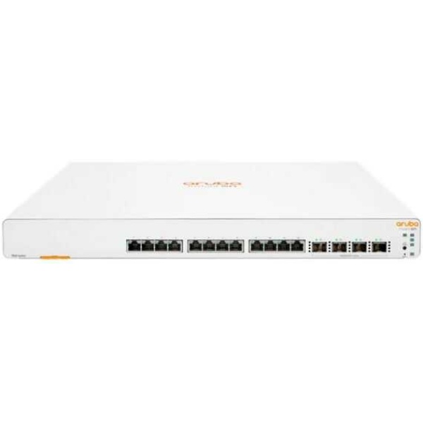 JL805A Switch HP Aruba networks 1960 Instant On 12 portas RJ-45 100/1000/10GBASE-T, 4 portas SFP+ de 10 GbE empilhável gerenciável switching 320 Gbps produção 238 Mpps Aruba Instant On Cloud; navegador Web; gerenciador SNMP