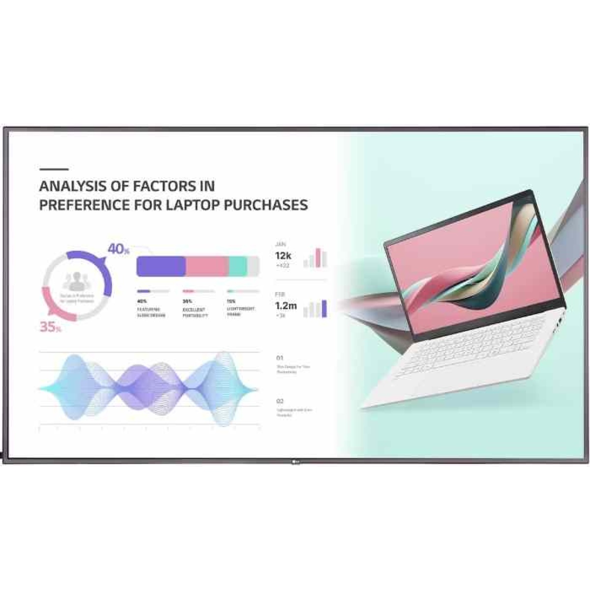 Análise de fatores de preferência na compra de laptops com gráficos informativos.