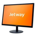 Monitor Jetway com tela laranja e design moderno.