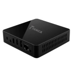 Mini PC Trancaa, compacto e com várias portas de conexão.