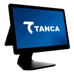 Monitor Tanca com design moderno e logotipo em destaque.