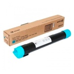 Toner azul para impressora, marca Xerox, embalagem original.