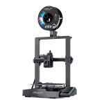 Impressora 3D Creality, modelo Ender 3, com design funcional e visor digital.