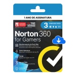 Assinatura Norton 360 for Gamers para proteção de 3 dispositivos.