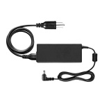 Adaptador de energia para laptop, marca XYZ, com cabo de alimentação.