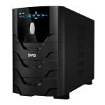 Fonte ininterrupta SWG, modelo compacto, design moderno e display LED.