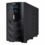 Fonte de alimentação UPS SMS, modelo 1500VA, display LED e design moderno.