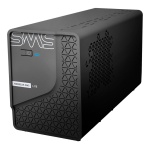 Servidor NAS SWIS, compacto e eficiente, ideal para armazenamento em rede.