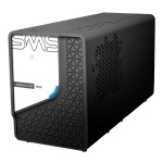 Gabinete de computador SMS, design moderno e ventilação otimizada.