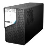 Gabinete de PC SWS, design moderno e ventilação eficiente.