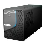 Gabinete de computador SMWS, design moderno e ventilação otimizada.