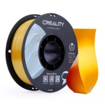 Filamento 3D Creality PLA, cor dourada, ideal para impressão de alta qualidade.