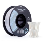 Filamento Creality para impressora 3D, cor branca, com suporte para impressão.