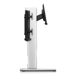 Suporte de monitor ajustável, design moderno e funcionalidade ergonômica.