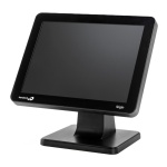 Monitor Touchscreen Positivo, design compacto e elegante, ideal para ambientes comerciais.