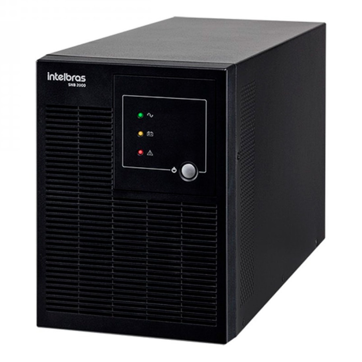 Nobreak 600VA, marca SMS, com painel de controle e luzes indicadoras.