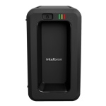 Gabinete de desktop Intelbras, compacto e moderno, com design funcional.