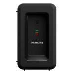 Estabilizador Intellbras, modelo compacto, com luzes indicadoras de status.