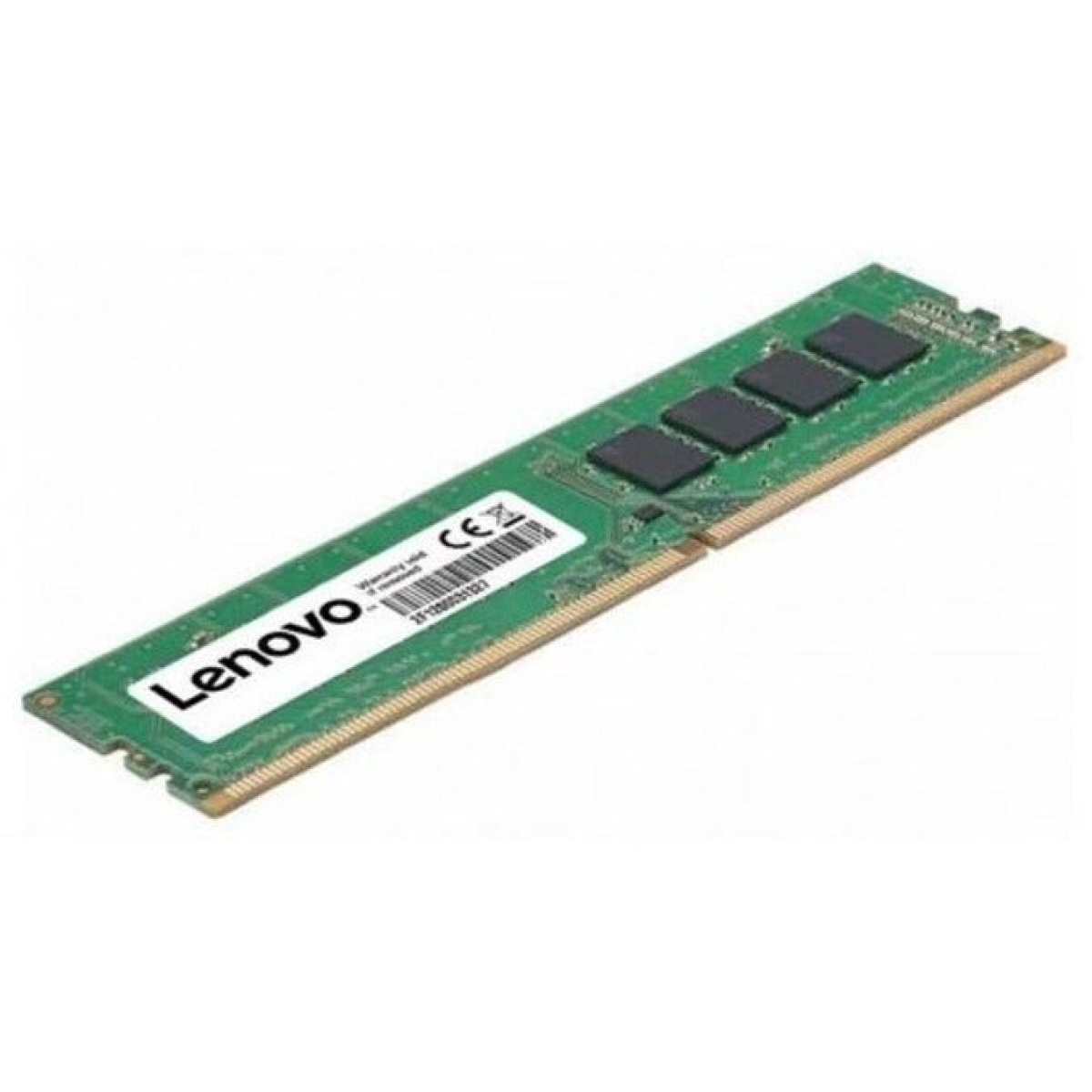 Memória RAM Lenovo, tipo DDR4, destacando os chips de memória.