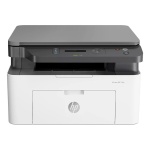 Impressora multifuncional HP Laser MFP, design compacto e funcional.
