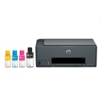 Impressora HP com tanques de tinta colorida, ideal para impressão de alta qualidade.