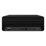 Mini PC HP com design compacto e várias portas USB.