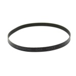 Correia de transmissão preta para impressoras 3D, compatível e durável.