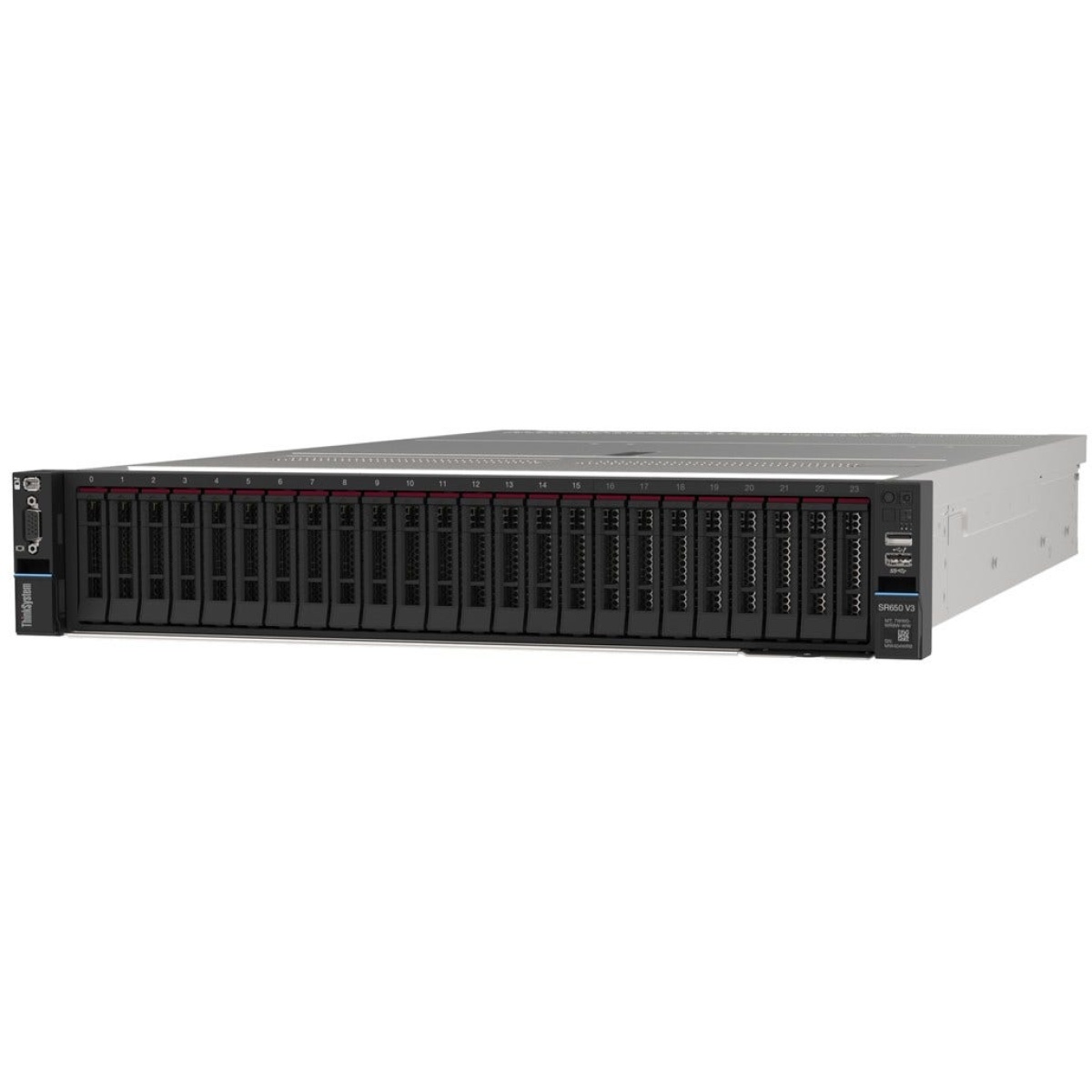 Servidor de armazenamento Synology, modelo RS3617xs+, com 12 baias para discos.
