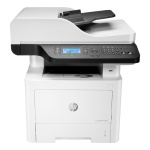 Impressora multifuncional HP LaserJet Pro com painel de controle digital.