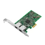 Placa de rede PCI Express com duas portas Ethernet.