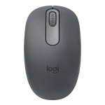 Mouse sem fio Logitech com design ergonômico e botão de rolagem.